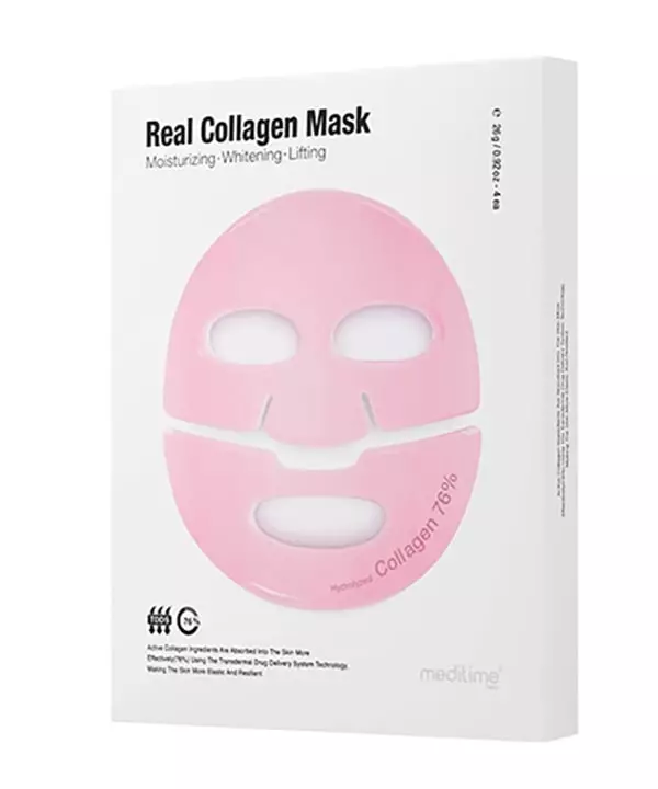 Лифтинг маска для лица с коллагеном Meditime NEO Real Collagen Mask