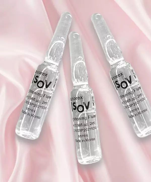 Набор из 20 ампульных сывороток для мгновенного эффекта сияющей кожи iSOV Brightening Booster Ampoule