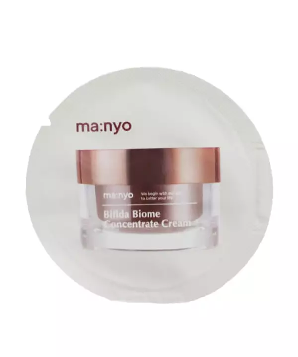 Крем для лица от морщин с пептидами и витамином Е (миниатюра) Manyo Bifida Biome Concentrate cream (1,5 ml) Маньо
