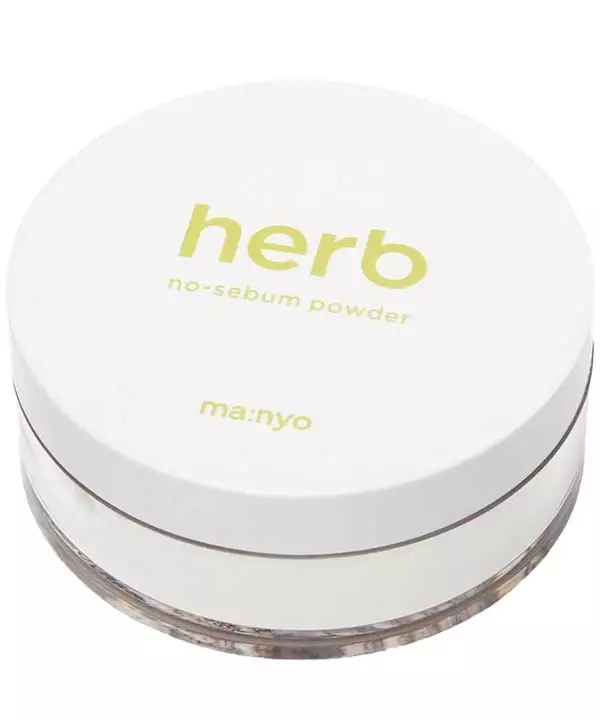 Маньо Матирующая рассыпчатая пудра с комплексом трав Manyo Herb Green No-Sebum Powder (6.5g)