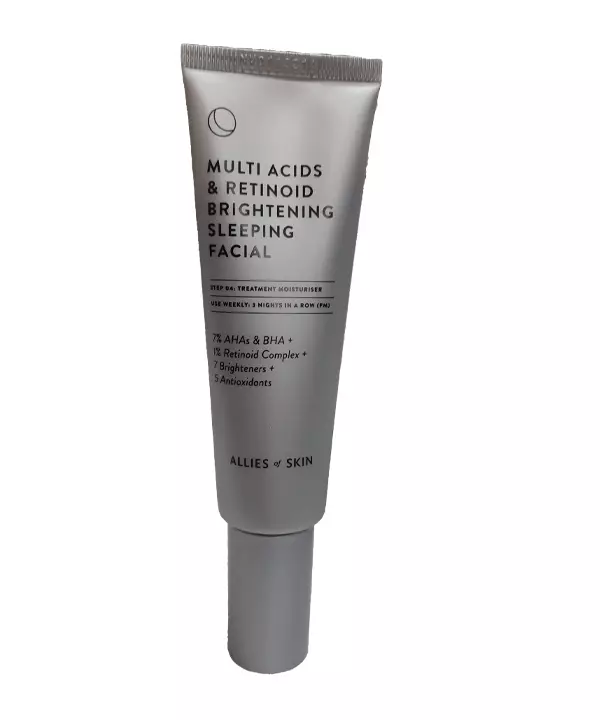 Ночной мультикислотный пилинг Allies of Skin Multi Acids & Retinol Brightening Sleepihg Facial (50 ml)