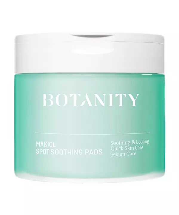 Пэды для лица тонизирующие и успокаивающие Botanity Makiol spot soothing pads (60 шт./90 мл)