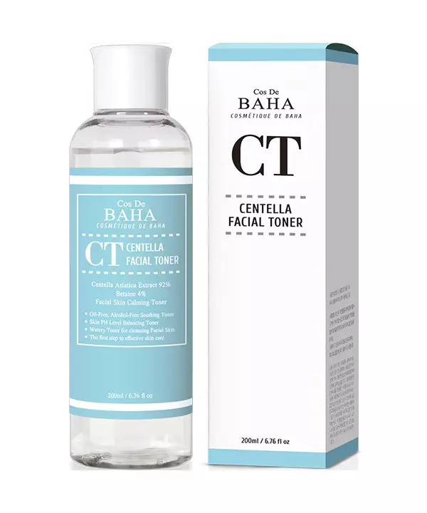Восстанавливающий тонер с центеллой азиатской Cos De BAHA Centella Facial Toner (200ml)