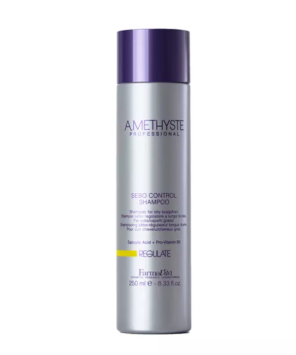 Шампунь для жирной кожи головы FarmaVita Amethyste regulate sebo control shampoo 250 ml