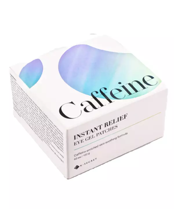 Патчи против отеков под глазами с кофеином K-SECRET Instant Relief Eye Gel Patches  (60 шт)