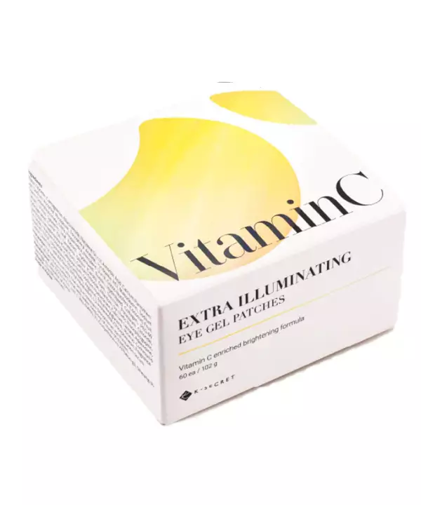 Патчи против черных кругов под глазами с витамином С K-SECRET Extra Illuminating Eye Gel Patches (VITAMIN C) (60 шт)
