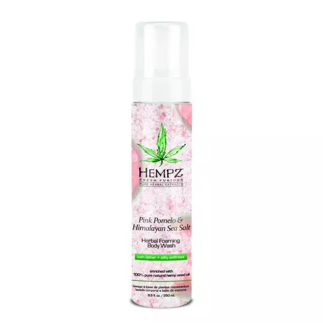 Гель-мусс для душа Помело и гималайская соль Hempz Pink Pomelo & Himalayan Sea Salt Herbal Foaming Body Wash 250 ml