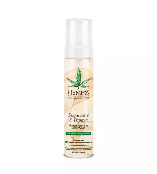Гель-мусс для душа Hempz Sugarcane & Papaya Herbal Foaming Body Wash 250 ml
