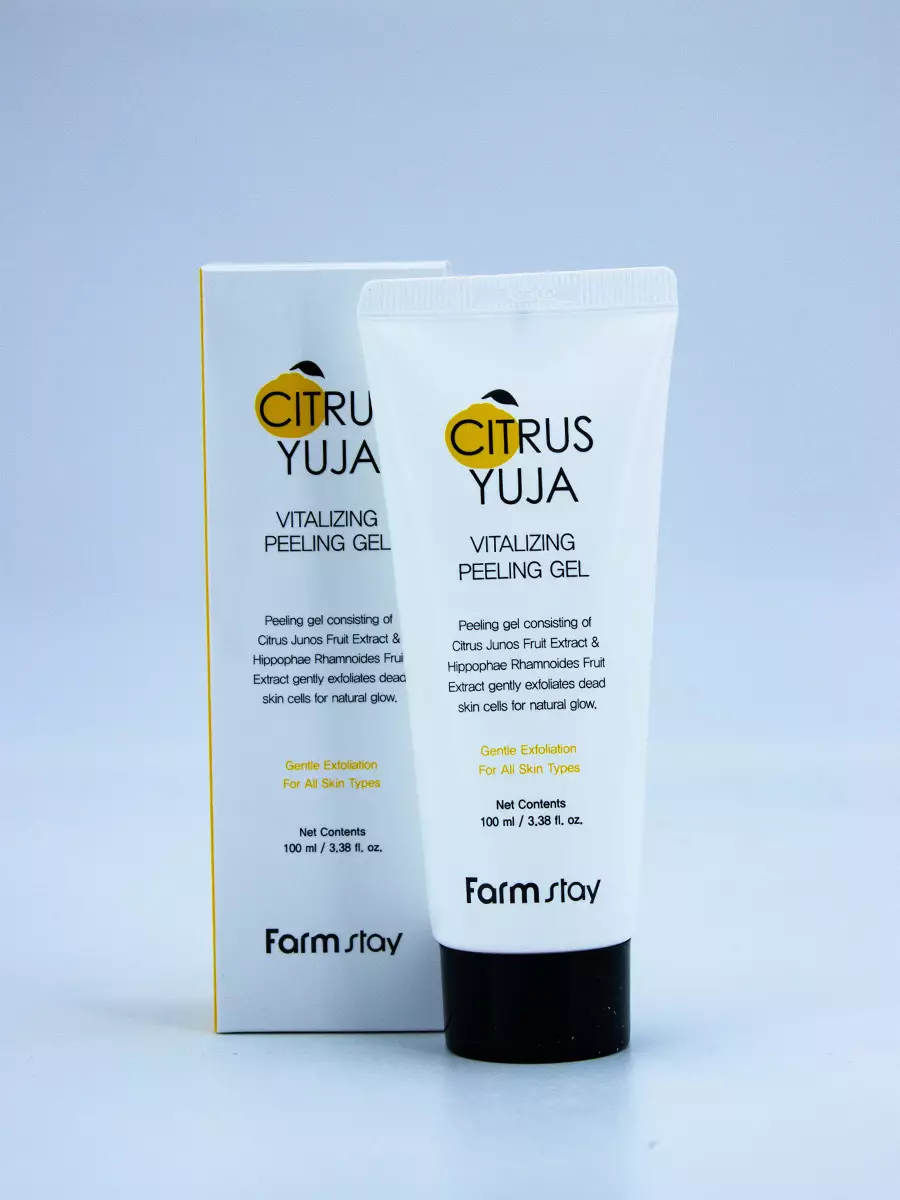 FARMSTAY – ПИЛИНГ – ГЕЛЬ ДЛЯ ЛИЦА С ЭКСТРАКТОМ ЮДЗУ CITRUS YUJA VITALIZING PEELING GEL [100ml]